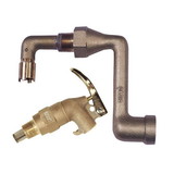 Justrite 08308 Brass Drum Siphon Adapter No. 08311 For Draining thirty and fifty-five Gallon Drums, With Brass Self-Closing Faucet No. 08902