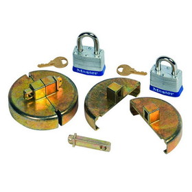 Justrite 08511 Drum Lock Set for Plastic Drums, 2 units fit 2-in bung, 2 lock bars. 2 padlocks - #08511