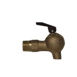 Justrite 08540 Brass Control Flow Lab Safety Faucet, 3/4-in NPT Bung