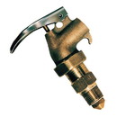 Justrite 08910 Brass Safety Drum Faucet, internal Flame Arrester, Adjustable, 3/4" NPT bung