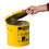 Justrite 09200Y 2 Gallon, Countertop Oily Waste Can for Small Wipes and Swabs, Yellow - 09200Y