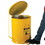 Justrite 09701 21 Gallon, Oily Waste Can, Hands-Free, Self-Closing Cover, Yellow - 09701