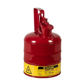 Justrite 10301 Type I Safety Can w/Trigger-handle for flammables, 1 gallon, steel, Red - #10301