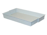 Justrite 22632 29.13" W x 17.09" Polypropylene Tray for 30 Gallon, 30/90 Minute EN Safety Cabinets or Shelf Model 22630, Gray - 22632
