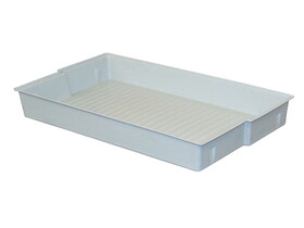 Justrite 22632 29.13&quot; W x 17.09&quot; Polypropylene Tray for 30 Gallon, 30/90 Minute EN Safety Cabinets or Shelf Model 22630, Gray - 22632