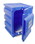Justrite 24080 Hold Two 4-Liter Bottles, 1 Door, Manual Close, Corrosives/Acids Plastic Safety Cabinet, Countertop, Blue - 24080