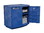 Justrite 24180 Holds 36, 2.5-Liter Bottles, 1 Shelf, 2 Doors, Manual Close, Corrosives/Acids Plastic Safety Cabinet, Blue - 24180