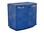 Justrite 24180 Holds 36, 2.5-Liter Bottles, 1 Shelf, 2 Doors, Manual Close, Corrosives/Acids Plastic Safety Cabinet, Blue - 24180