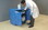 Justrite 24180 Holds 36, 2.5-Liter Bottles, 1 Shelf, 2 Doors, Manual Close, Corrosives/Acids Plastic Safety Cabinet, Blue - 24180