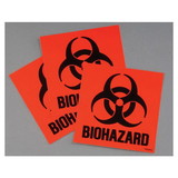 Justrite 25880 Label Kit for Biohazard Waste Cans, 3 labels - 25880