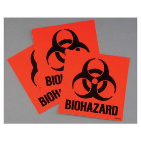 Justrite 25880 Label Kit for Biohazard Waste Cans, 3 labels - 25880