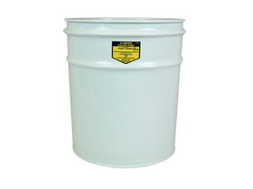 Justrite 26001W 12 Gallon, Cease-Fire&#174; Waste Receptacle, Safety Drum Can Only, White - 26001W