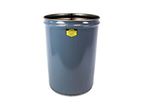 Justrite 26001 12 Gallon, Cease-Fire&#174; Waste Receptacle, Safety Drum Can Only, Gray - 26001