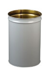 Justrite 26005 15 Gallon, Cease-Fire® Waste Receptacle, Safety Drum Can Only, Gray - 26005
