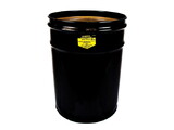 Justrite 26050K 6 Gallon, Cease-Fire® Waste Receptacle, Safety Drum Can Only, Black - 26050K