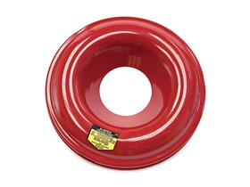 Justrite 26355 55-Gallon Steel Head for Use With Cease-Fire&#174; Waste Receptacle Safety Drum Can, Red - 26355