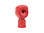 Justrite 26770 Red Plastic Replacement Heavy Duty Smokers Head - 26770