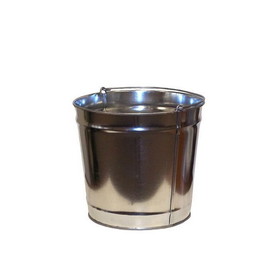 Justrite 26802 4 Gallon Replacement Pail for Original Smoker's Ceasefire&reg; Outdoor Ashtrays, Steel, with Handle - 26802