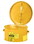 Justrite 27611 1 Gallon Dip Tank for Cleaning Parts, Manual Cover With Fusible Link, Steel, Yellow - 27611