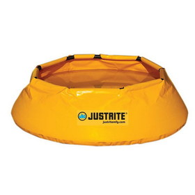 Justrite 28321 66 Gallon Capacity, 46"Dia x 14"H, Pop-Up Pool, Yellow - 28321