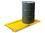Justrite 28416 2' x 4' x 2", 10 Gallon Spill Capacity, Maintenance Spill Berm, Yellow - 28416