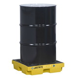 Justrite 28652 1 Drum Accumulation Center, 12 Gallon Spill Capacity, EcoPolyBlend™, Yellow - 28652