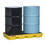 Justrite 28654 2 Drum Accumulation Center, 24 Gallon Spill Capacity, EcoPolyBlend&trade;, Yellow - 28654