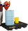 Justrite 28672 2 Drum Low Line Plastic Pallet for 2-Drum DrumShed&trade;, EcoPolyBlend&trade;, Black - 28672