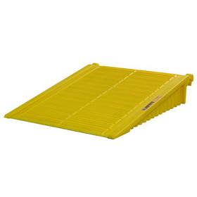 Justrite 28678 Ramp for EcoPolyBlend&trade; DrumShed&trade;, Polyethylene, Yellow - 28678