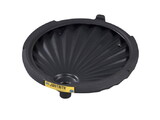 Justrite 28680 Drum Funnel for Non-Flammables, EcoPolyBlend™, Black - 28680
