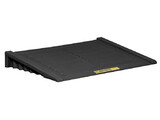 Justrite 28687 Ramp for 2 Drum and Larger Accumulation Center, EcoPolyBlend™, Black - 28687