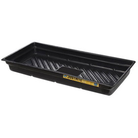 Justrite 28716 38"W x 26"D x 5.5"H, 20 Gallon Spill Capacity, Spill Tray for Indoor/Outdoor Use, EcoPolyBlend&trade;, Black - 28716