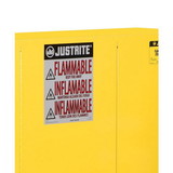 Justrite 29002 Flammable Warning Label for Safety Cabinets, Large, Haz-Alert™ - 29002