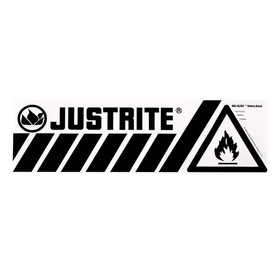 Justrite 29003 Bottom Flammable Band Label for Safety Cabinets, Large, Haz-Alert&trade; - 29003