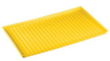 Justrite 29052 Polyethylene Shelf Tray for 22 Gallon Undercounter, 23 Gallon Under Fume Hood Safety Cabinet, Yellow - 29052