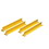 Justrite 29990 18" D Steel Shelf Dividers, Yellow, Set of 4 - 29990