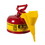 Justrite 7110110 Type I Steel Safety Can for flammables, with Funnel 11202Y, 1 gallon, Red - #7110110