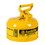 Justrite 7110200 1 Gallon Steel Safety Can for Diesel, Type I, Flame Arrester, Yellow - 7110200