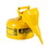 Justrite 7110210 Type I Steel Safety Can for Diesel, with Funnel, 1 gallon, Yellow - #7110210