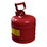 Justrite 7120100 2 Gallon Steel Safety Can for Flammables, Type I, Flame Arrester, Red - 7120100