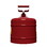 Justrite 7120100 2 Gallon Steel Safety Can for Flammables, Type I, Flame Arrester, Red - 7120100