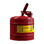 Justrite 7120100 2 Gallon Steel Safety Can for Flammables, Type I, Flame Arrester, Red - 7120100