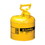 Justrite 7120200 2 Gallon Steel Safety Can for Diesel, Type I, Flame Arrester, Yellow - 7120200
