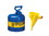 Justrite 7120310 Type I Steel Safety Can for Kerosene, with Funnel, 2 gallon, Blue - #7120310