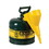 Justrite 7120410 Type I Steel Safety Can for Oil, with Funnel, 2 gallon, Green - #7120410