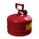 Justrite 7125100 2.5 Gallon Steel Safety Can for Flammables, Type I, Flame Arrester, Red - 7125100