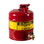 Justrite 7150140 5 Gallon Steel Safety Can for Laboratories, Type I, Bottom Faucet, Red - 7150140