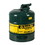 Justrite 7150400 Type I Steel Safety Can for Oil, 5 gallon, Green - #7150400