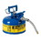 Justrite 7210320 1 Gallon, 5/8" Metal Hose, Steel Safety Can for Kerosene, Type II, AccuFlow&trade;, Blue - 7210320