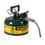 Justrite 7210420 1 Gallon, 5/8" Metal Hose, Steel Safety Can for Oil, Type II, AccuFlow&trade;, Green - 7210420